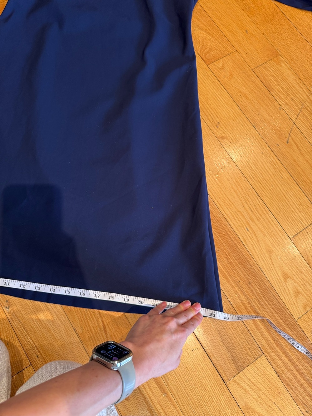 Chiara Boni Navy Off-Shoulder Midi Dress with Front Cutout - Picture 2 of 10